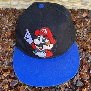 Official Nintendo Mario Brothers Snap Back Baseball Cap. OS. EUC!